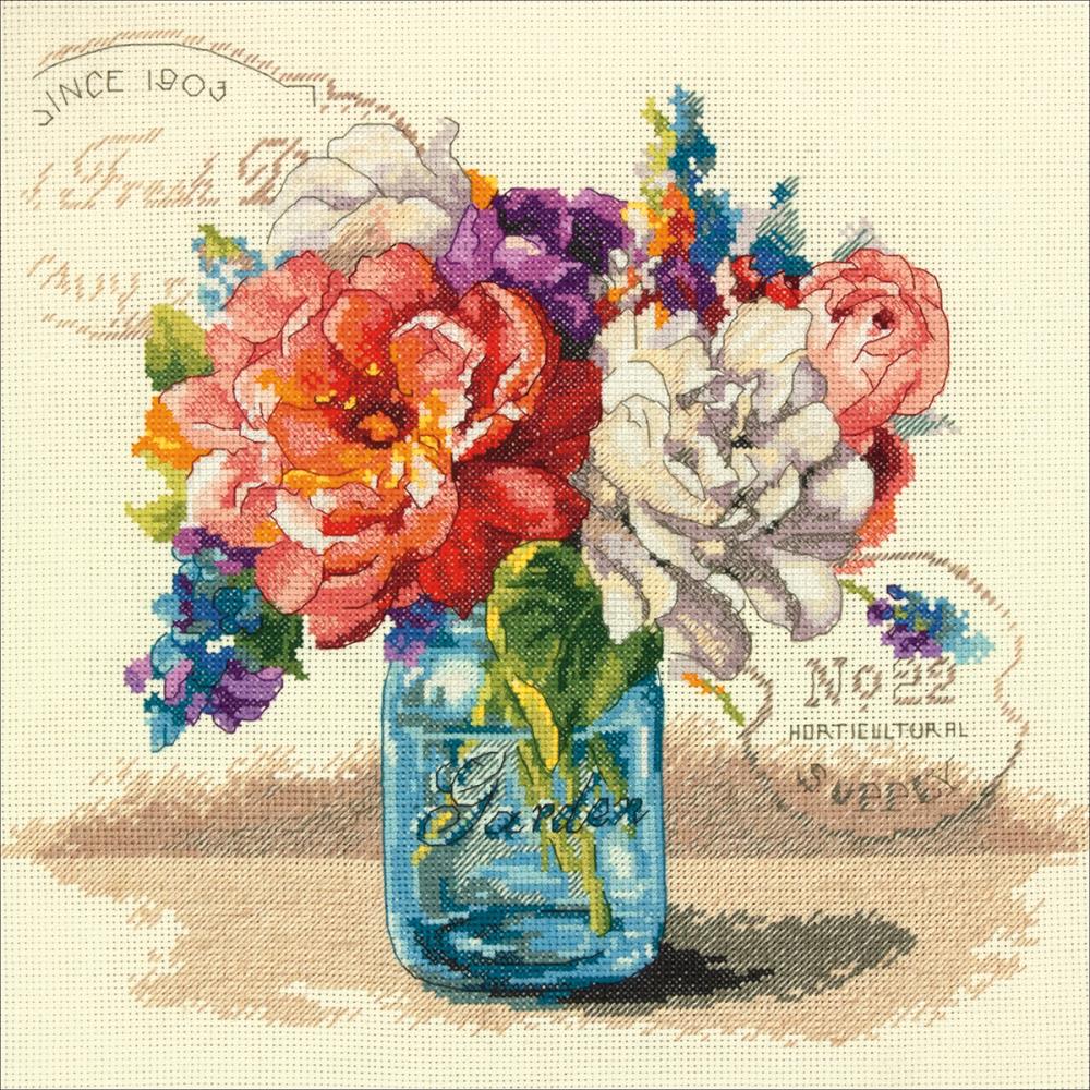 (image for) Garden Bouquet Counted Cross Stitch Kit